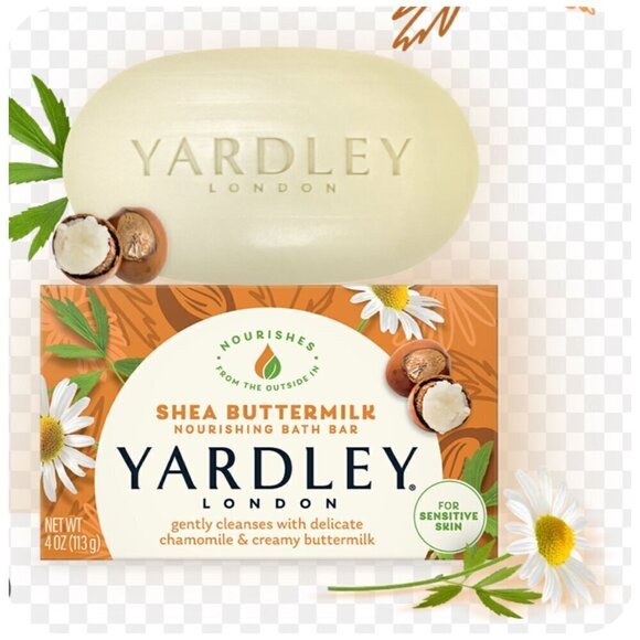 3 Yardley® London Shea Buttermilk Bar Soap NOURISHING Bath BAR 4.25oz - Picture 9 of 11